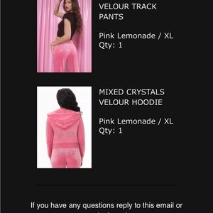Juicy Couture Velour Track Suit - Pink Lemonade